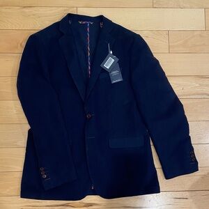 New! Charles Tyrwhitt Navy Moleskin Blazer - Size 42